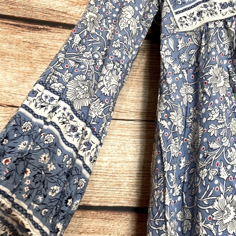 Blue floral boho dress - Picture 4 of 4